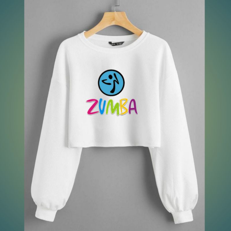 N2-SWEATER KROP  ZUMBA TERBARU