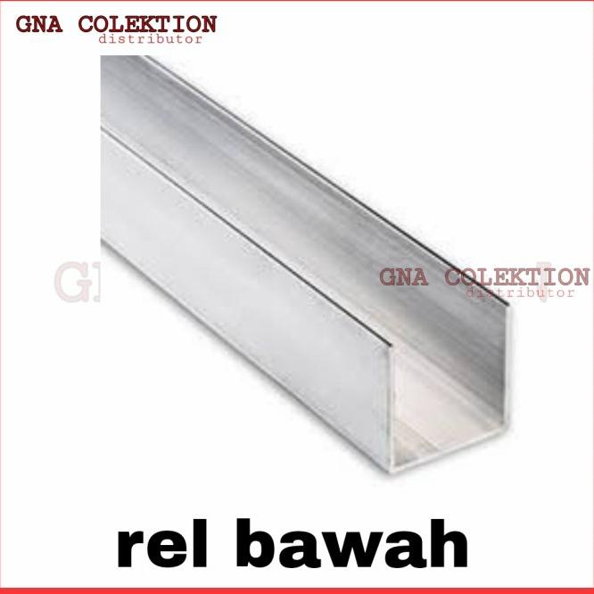 Accecories Pintu Lipat 3Meter 1Set Componen Rel Roda Pintu Lipat 3M