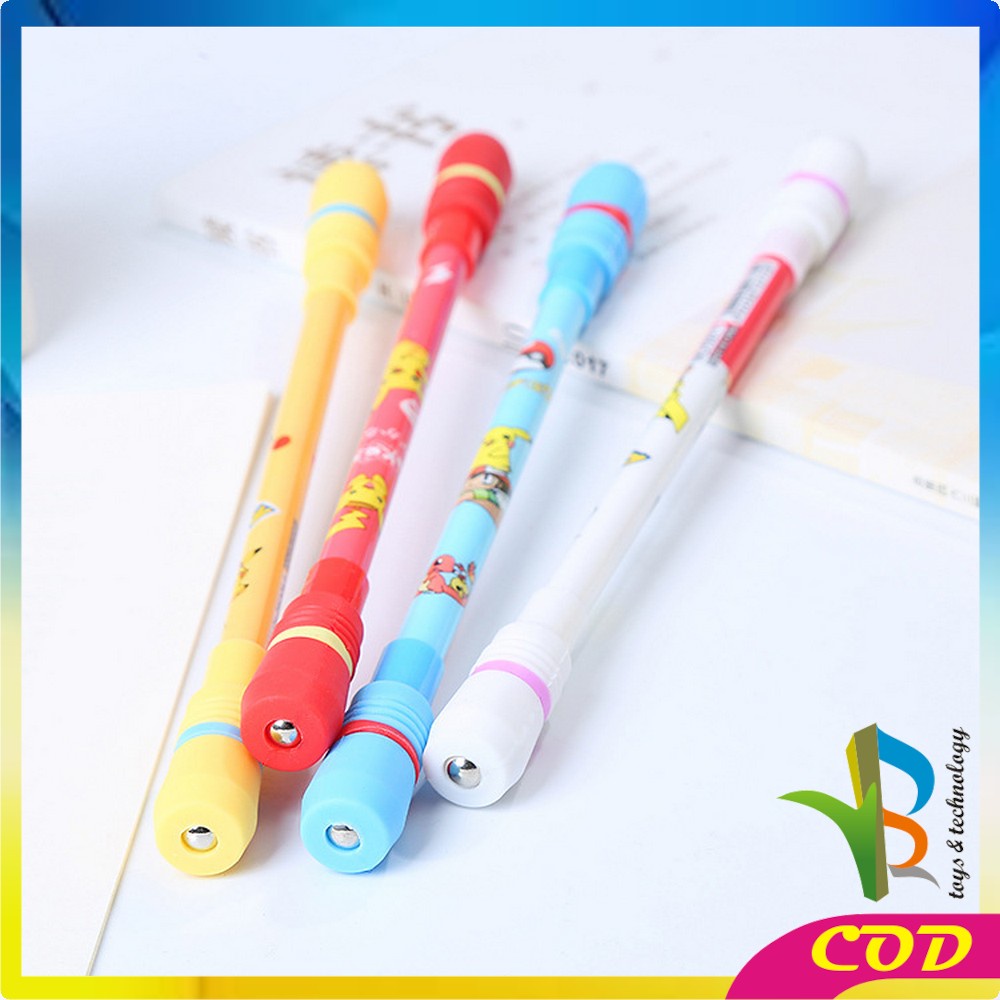 RB-A38 Spinning Pen Pulpen Putar Karakter Anti Stress / Pena Pulpen Putar Mainan Anak Pen Spinner Balance