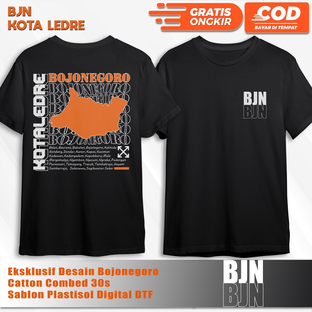 Kaos Kota Bojonegoro | Kota Ledre