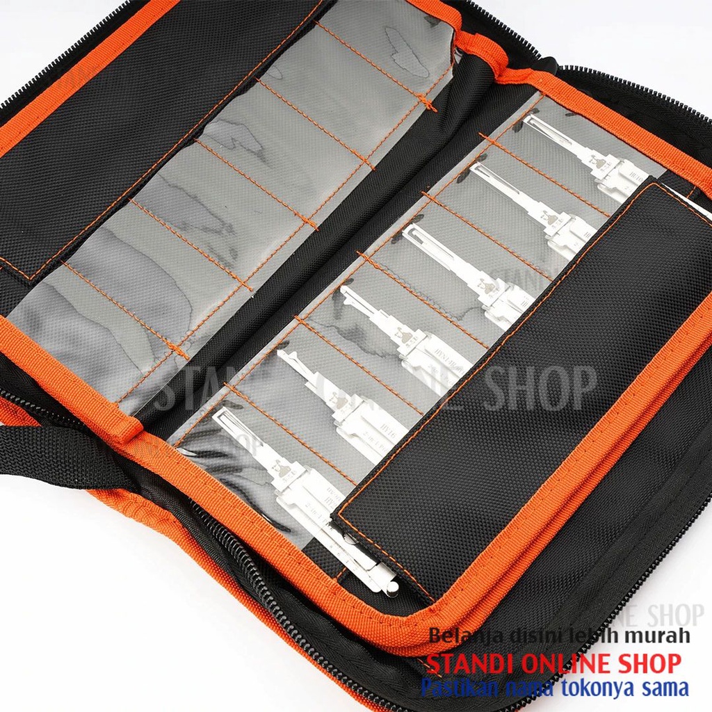 Tas Penyimpanan Lishi 2 in 1 Tool Bag Special Carry Bag Case Locksmith Ahli Tukang Kunci