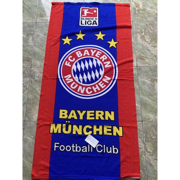 HANDUK MANDI MOTIF BOLA MUNCHEN DEWASA 70x140