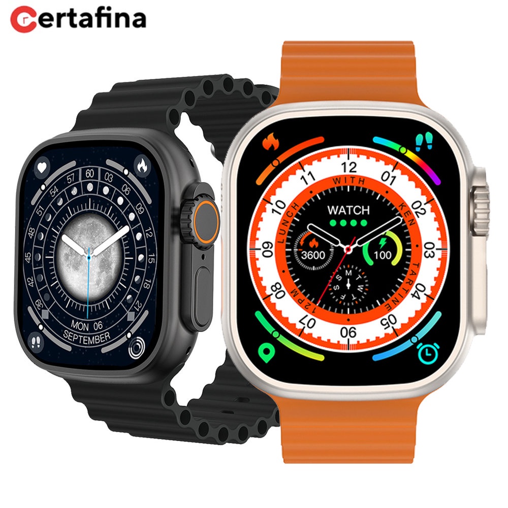 New 2022 Newest W68 + Jam Tangan Ultra Pintar Jam Tangan Video DIY Pria Wajah 2.2 IPS 49Mm BT