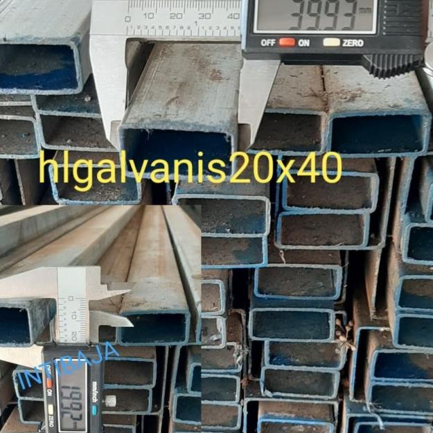 BESI HOLLOW GALVANIS 20 x 40 x 1,5mm x 6M (kotak FULL)