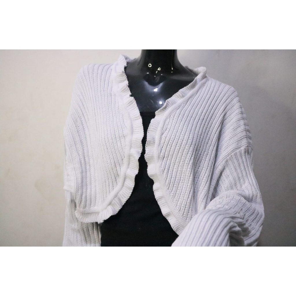 Kardigan rajut wanita/Kardigan crop/Kardigan wanita Nazwaadinda Lace Cardigan Bolero Knit