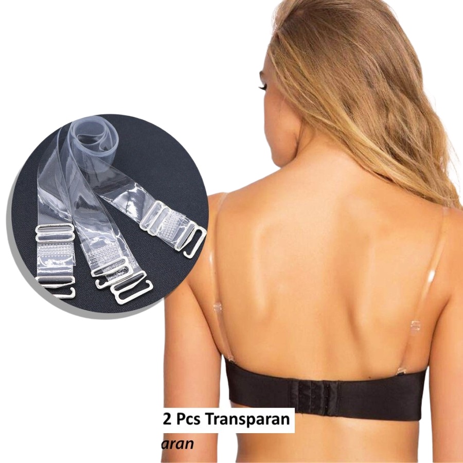 [DEASTORE] TALI BH TRANSPARAN / TALI BRA BENING / STRAP BRA UNDERWARE TRANSPARAN BAHAN PLASTIK