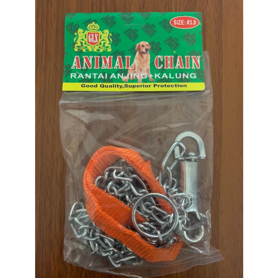 Rantai Anjing Stainless 3mm/ tali hewan rantai besi