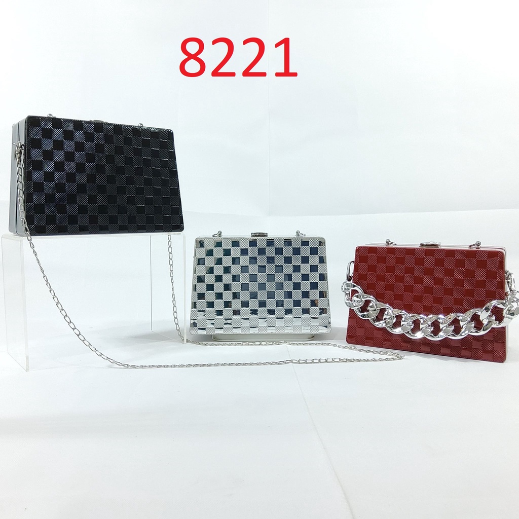 Tas Fashion Wanita Import Clutch Pesta Model Kekinian Terbaru 8221/8219