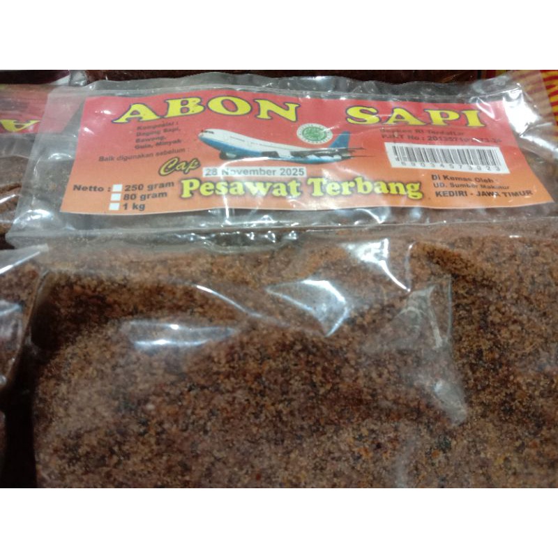 Abon Sapi 250 gram / Abon Sapi Cap Pesawat Terbang