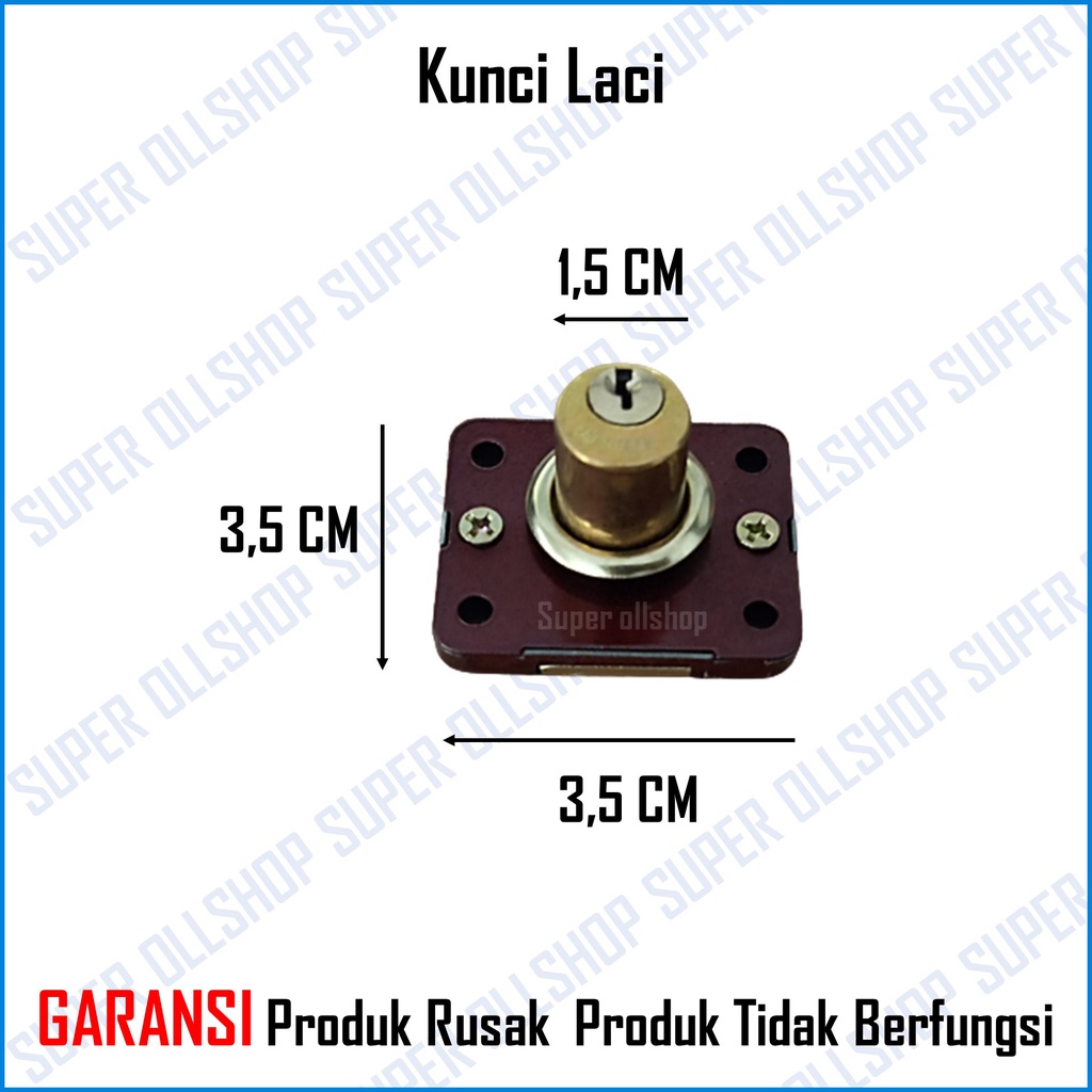 Kunci Laci Lemari Olimpik Kicenset Meja Kantor Besar / Kunci Laci Lemari Loker Drawer Lock Kecil Murah