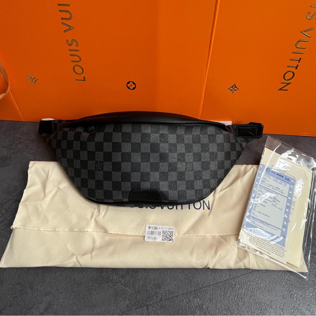 waist Bag louis Damier Graphite Miror Quality - Bumbag louis vuitton tas selempang pria