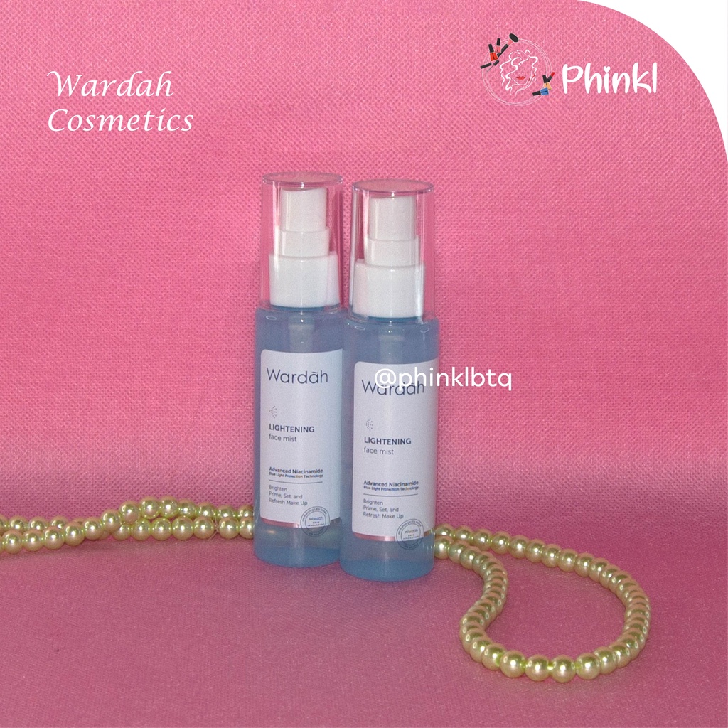 `ღ´ PHINKL `ღ´ ᘺᗩᖇᕲᗩᕼ Wardah Lightening Face mist Biru setting spray