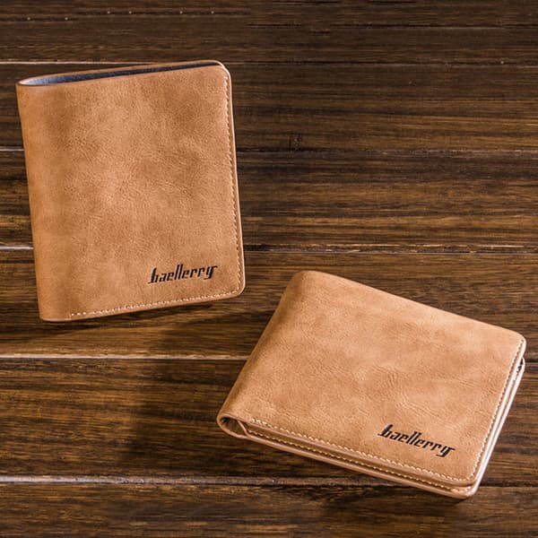 Dompet Kulit Pria Baellerry Original G1166 Lipat Vertical Berdiri 2019