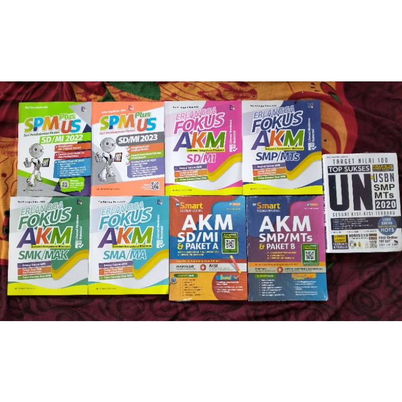ORIGINAL BUKU SPM PLUS US SD/MI 2022 2023 + KUNCI JAWABAN ERLANGGA FOKUS AKM SD/MI SMP/MTS SMA/MA SM