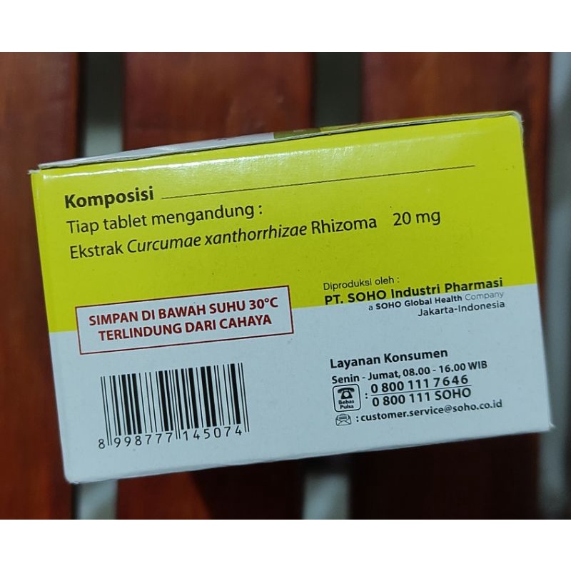 Curcuma 10 Tablet / Meningkatkan Nafsu Makan / Memelihara Fungsi Hati