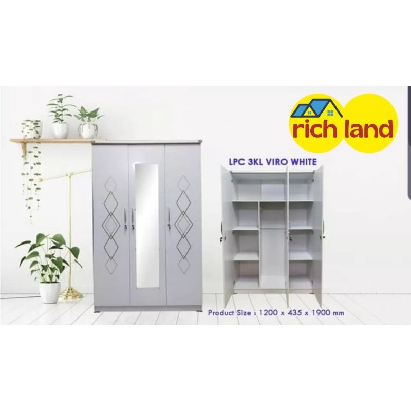 LEMARI PAKAIAN BAHAN PARTIKEL GROSIR FURNITURE JAMBI