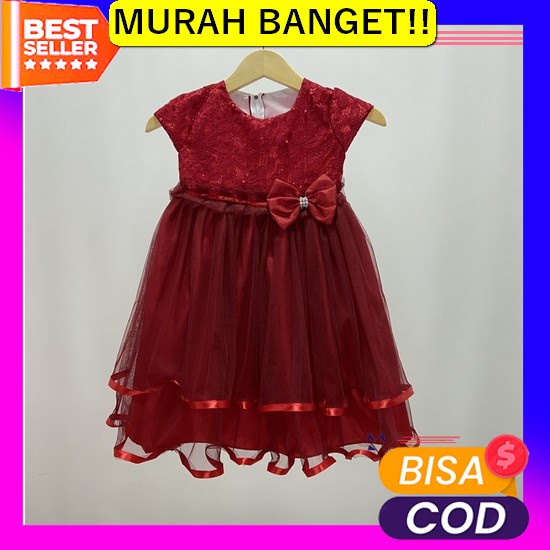 Vdl Dress Anak Perempuan Import Model Terbaru Premium Dress Anak / Gaun Pesta Anak Perempuan Untuk U