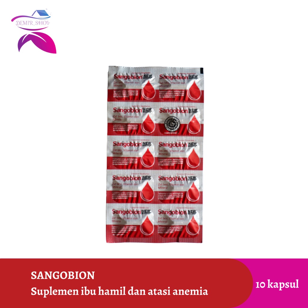 Sangobion Strip isi 10 Kapsul / Anti Anemia