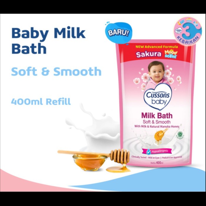 Jual Cussons Baby Milk Bath Fresh & Nourish 400ML Shopee Indonesia