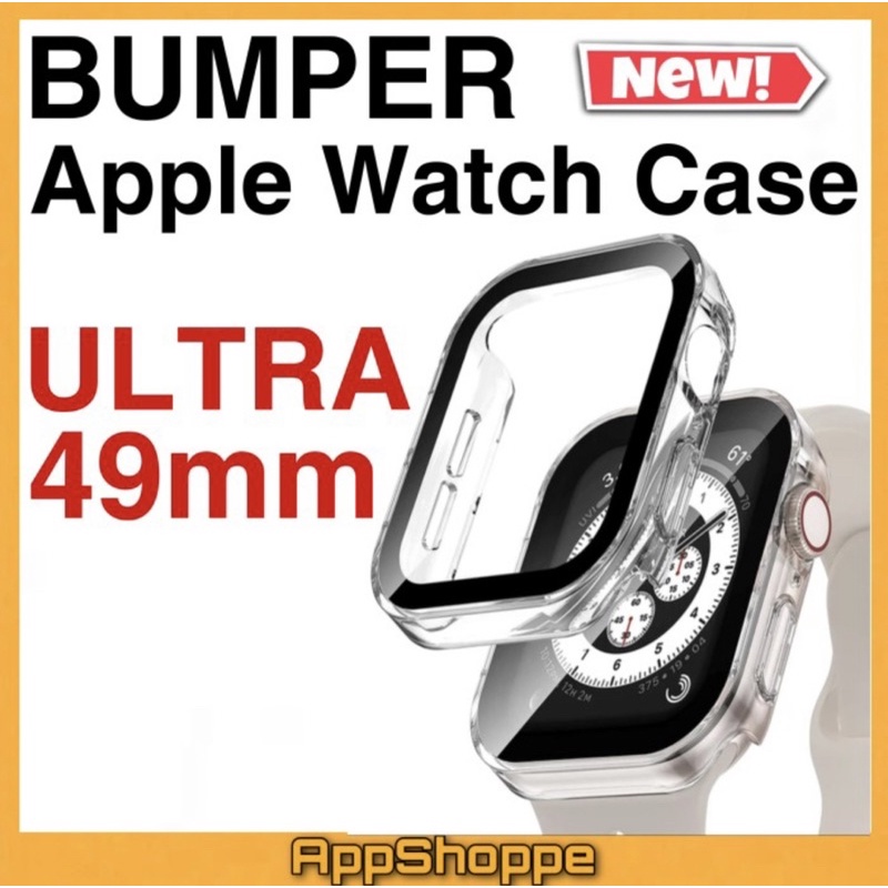 Apple Watch Bumper Case ULTRA 49mm Tempered Glass DESIGN L SHAPE