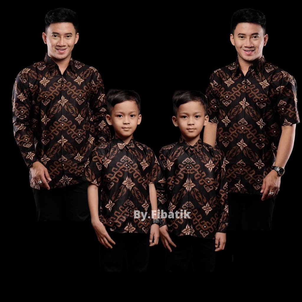 Kemeja batik anak laki-laki lengan panjang Dan Pendek usia 2-13 Tahun batik premium kualitas super harga murah // Batik Anak Kerah Sanghai