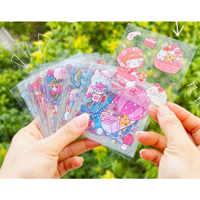 stiker botol 2d pvc aesthetic