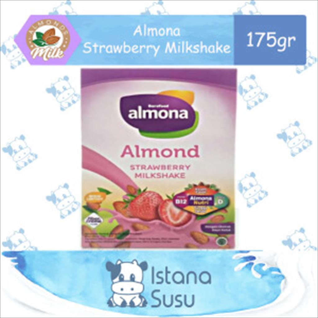 Almona - Almond Milk Powder Strawberry Milkshake 175gr