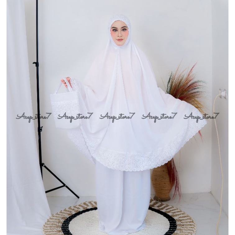 MUKENA DEWASA PASTELEENA SITI KHADIJAH JUMBO FREE TAS GROSIR