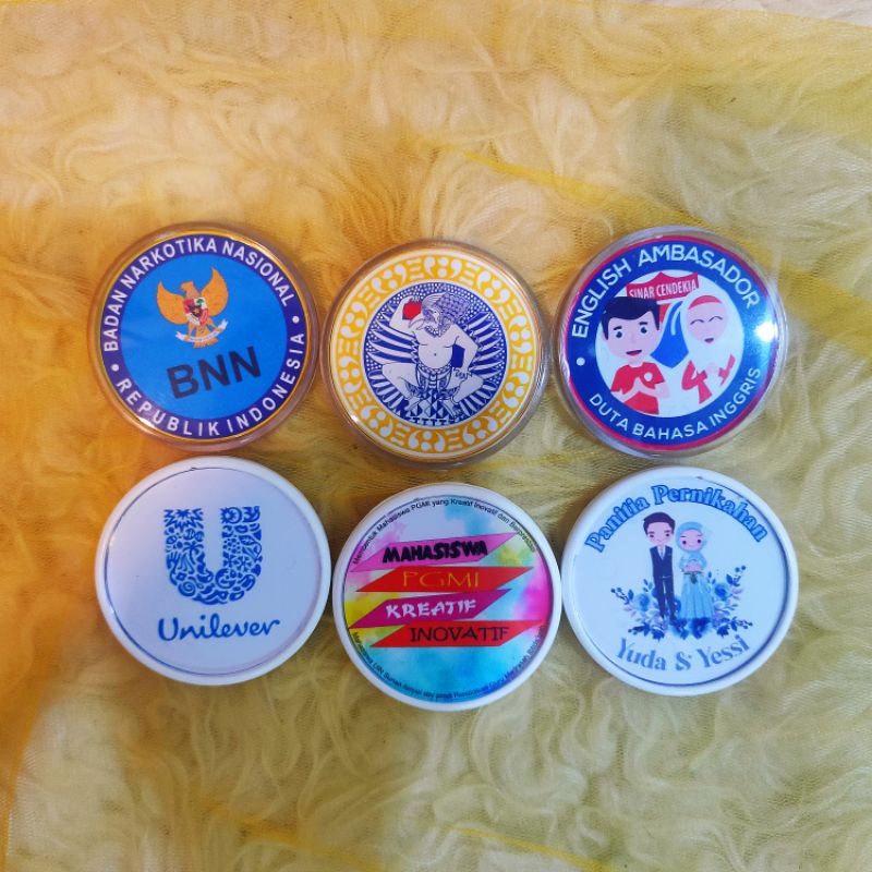 pin aklirik custom / pin custom / pin foto / pin logo / pin acara