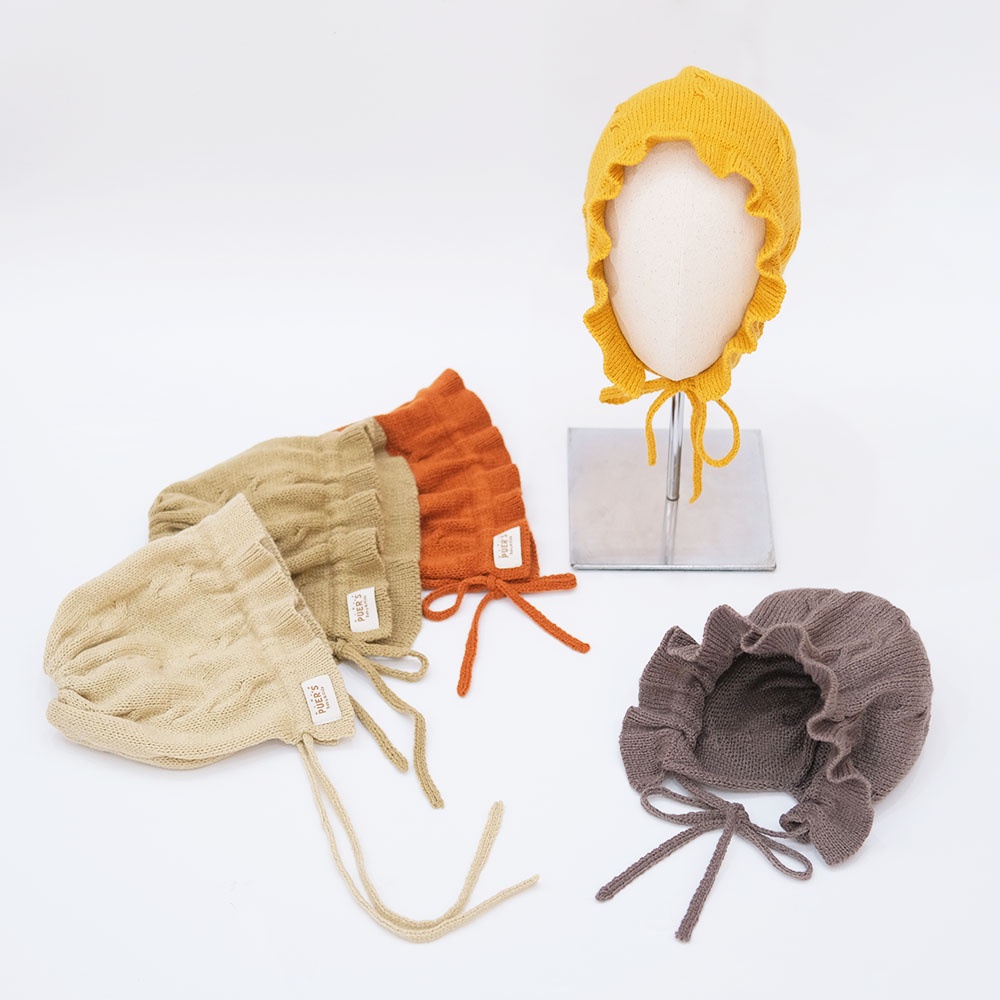 BEANIE BAYI PUER'S DELL BEANIE ( TOPI BAYI/ TOPI ANAK /BEANIE ANAK/ KUPLUK BAYI)