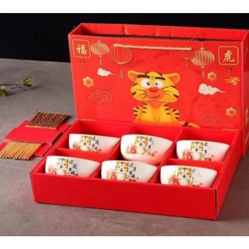 Hampers Japanese Bowl Set Mangkok Keramik 6 Bowl