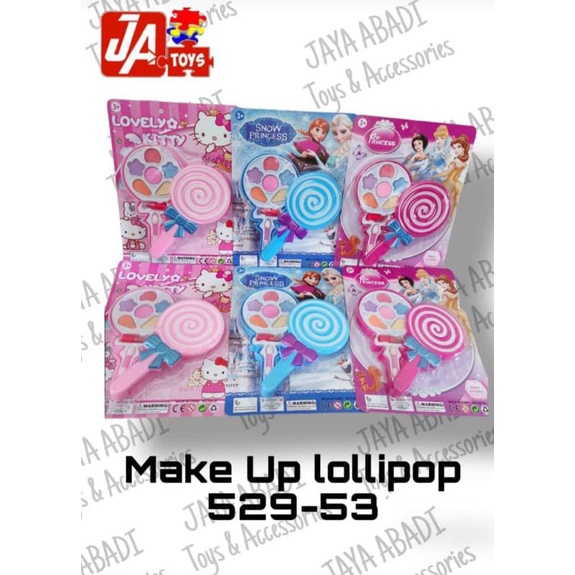 Mainan Makeup Lollipop Make Up Lolipop Kemasan set