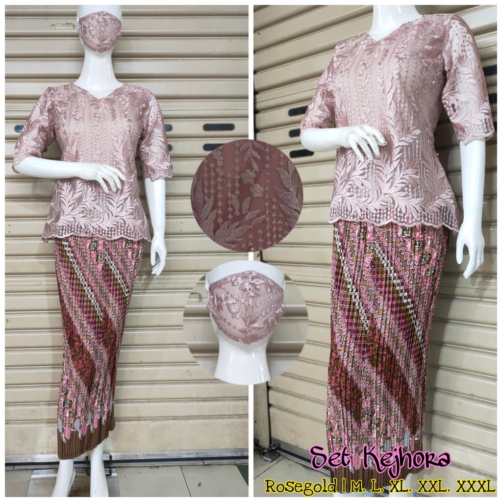 Permata Olshop / Kebaya Set Kejhora LK / Kebaya Modern / Kebaya Pendek / Kebaya Wisuda / Kebaya Remaja