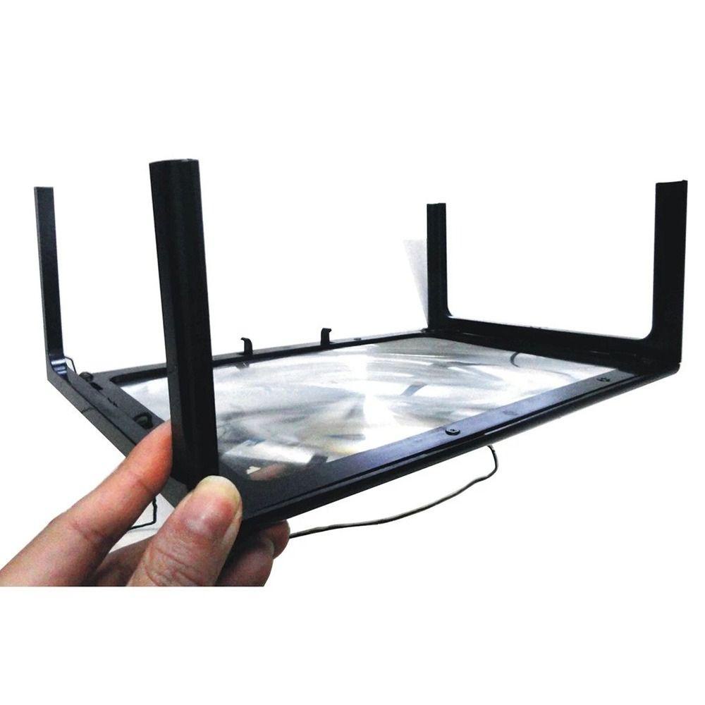 Solighter Tabletop magnifying glass Profesional Multifungsi Dengan 4lampu LED 3X