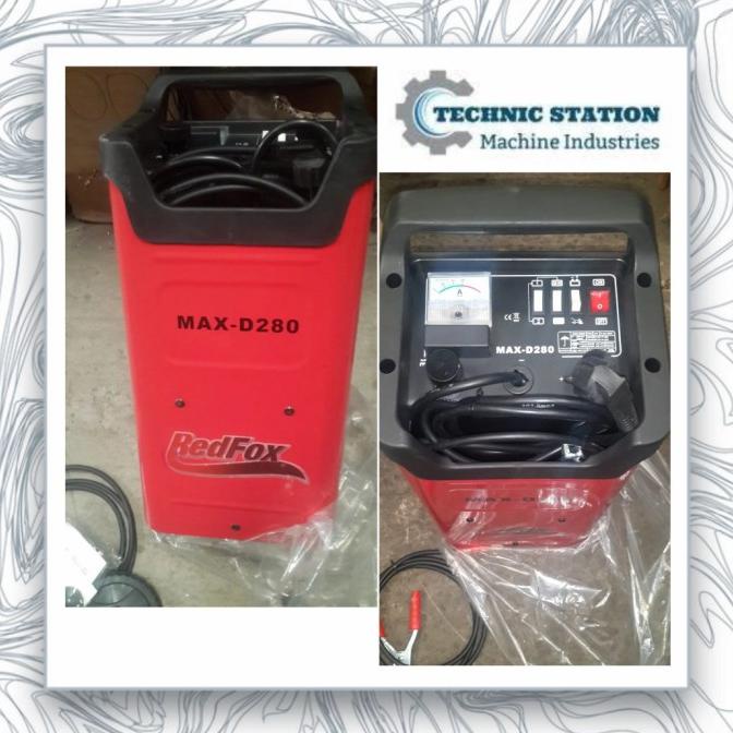 Battery Charger Mobil Motor ACCU Charger Aki MAX-D280 REDFOX