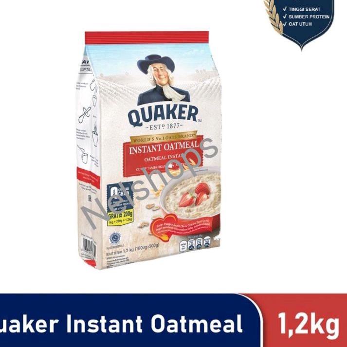 

SALE!!Quaker Instant Oatmeal 1200 gr Merah 1.2 kg|SQ4