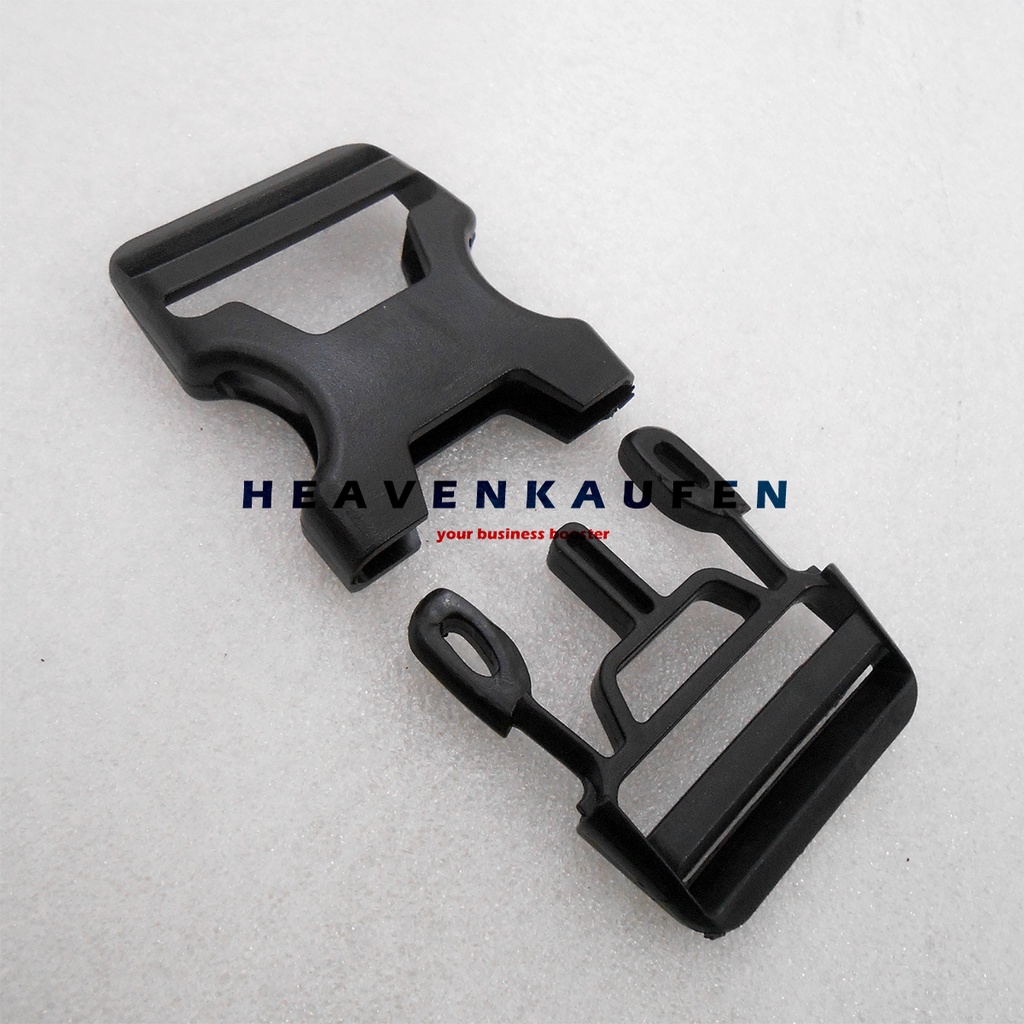 Buckle Kunci Sodok Tas 3,8 cm Acetal Hitam Type G38X Ecer Grosir