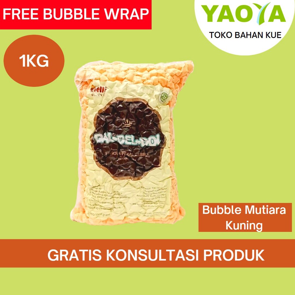 

BUBBLE MUTIARA 1KG KUNING DAL DEL DOL