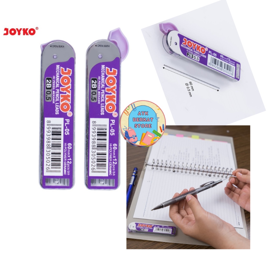 

[1 tube] Isi Pensil Mekanik Joyko Pencil Lead 2B / 0.5 mm