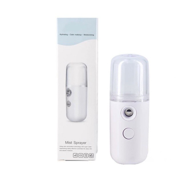 Nano Spray Facial Pelembap Wajah Semprot Mini Filter Charger Portable