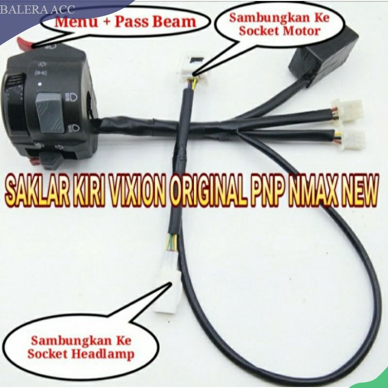 Switch Holder Saklar Vixion PNP Yamaha All New Nmax 2020 - 2022