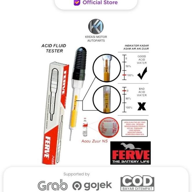 Diskon Ferve F-425 C Hydrometer / Alat Pengukur Kadar Air Aki Zuur Non