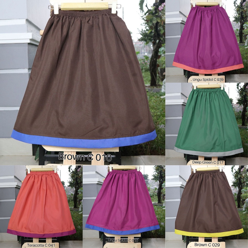 Izany Rok Pendek Polos Banyak Warna