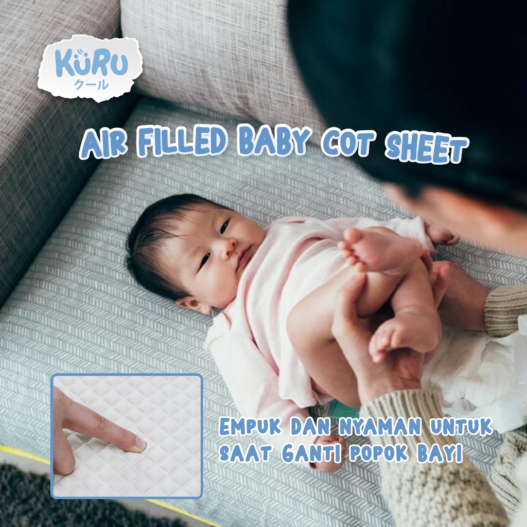 Kuru Perlak Organik Alas Ompol Bayi - Baby Organic Healthy Cot Sheet KURU