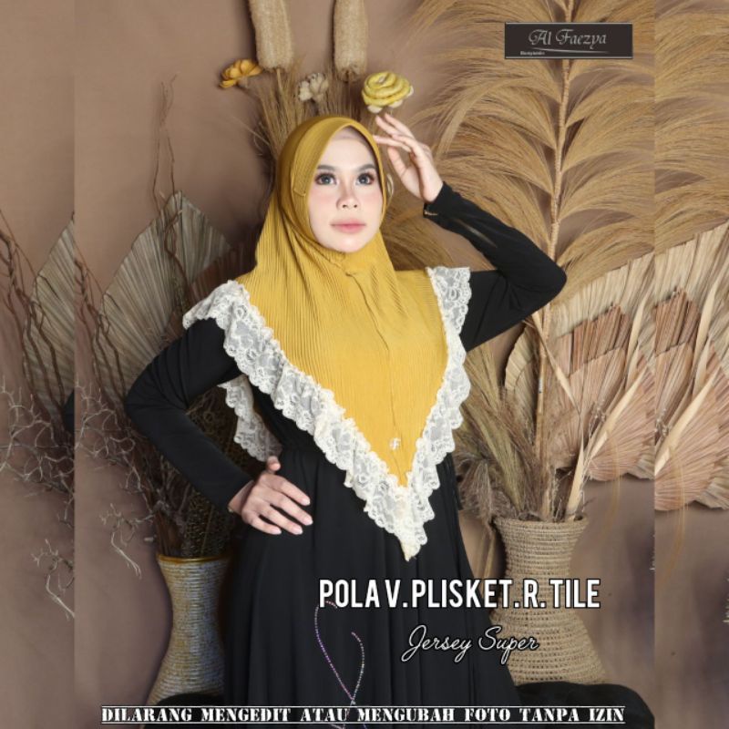 JILBAB RENDA PLISKET V