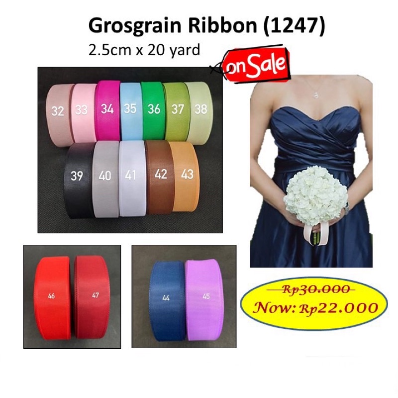 

Grosgrain Ribbon 1247 Pita Grossgrain Pita Grosgrain 2.5 cm Pita Grossgrain 1 inch