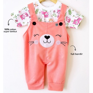 JUMPER ANAK monsieur tangan tikus / kittenbell babeebabyshop Setelan baju kaos dan overall kodok motif lucu