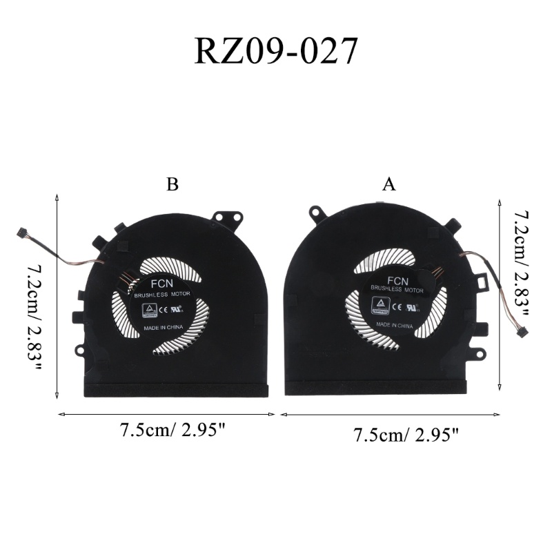 Kipas Pendingin GPU CPU btsg High Speed Untuk Spirit Blade15 Gtx1060 DFS5K121142621 D1 FS5011 RZ09-027 RZ09-0270 RZ09-0300