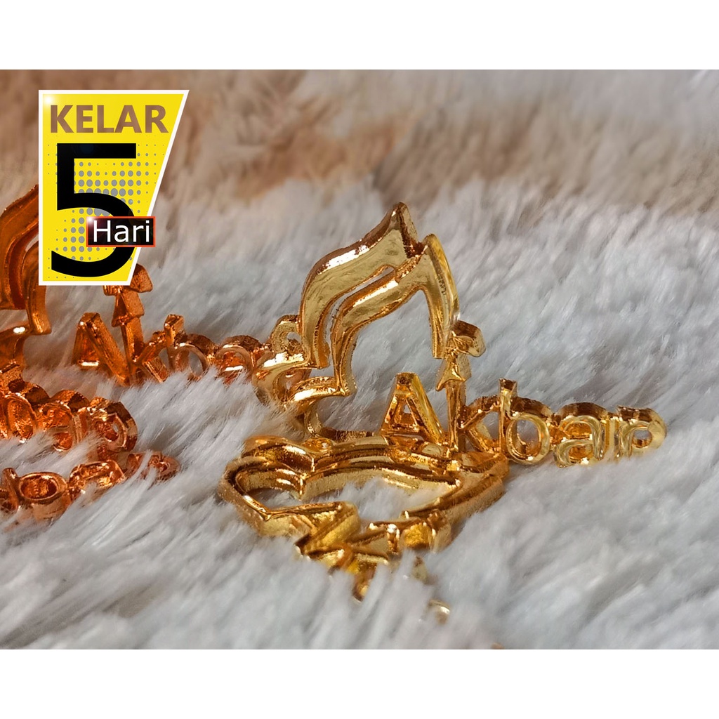 Pabrik label hijab plat kunngan stainless dan alloy di bandung suply ke berbagai toko boutique dan k