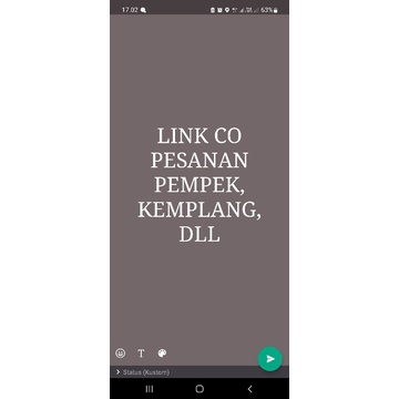 

Link Pesanan Oleh-Oleh Palembang